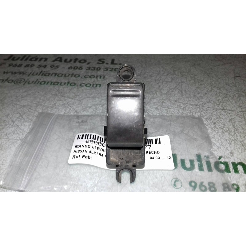 Recambio de mando elevalunas trasero derecho para nissan almera tino (v10m) acenta referencia OEM IAM  BLANCO 5 + 1 PINES