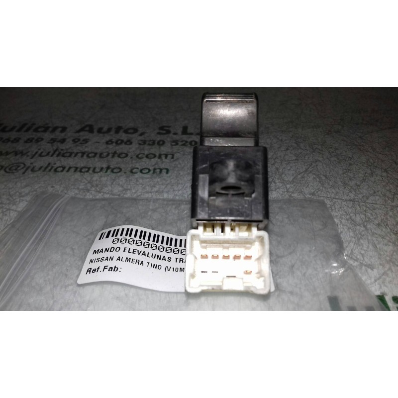 Recambio de mando elevalunas trasero derecho para nissan almera tino (v10m) acenta referencia OEM IAM  BLANCO 5 + 1 PINES