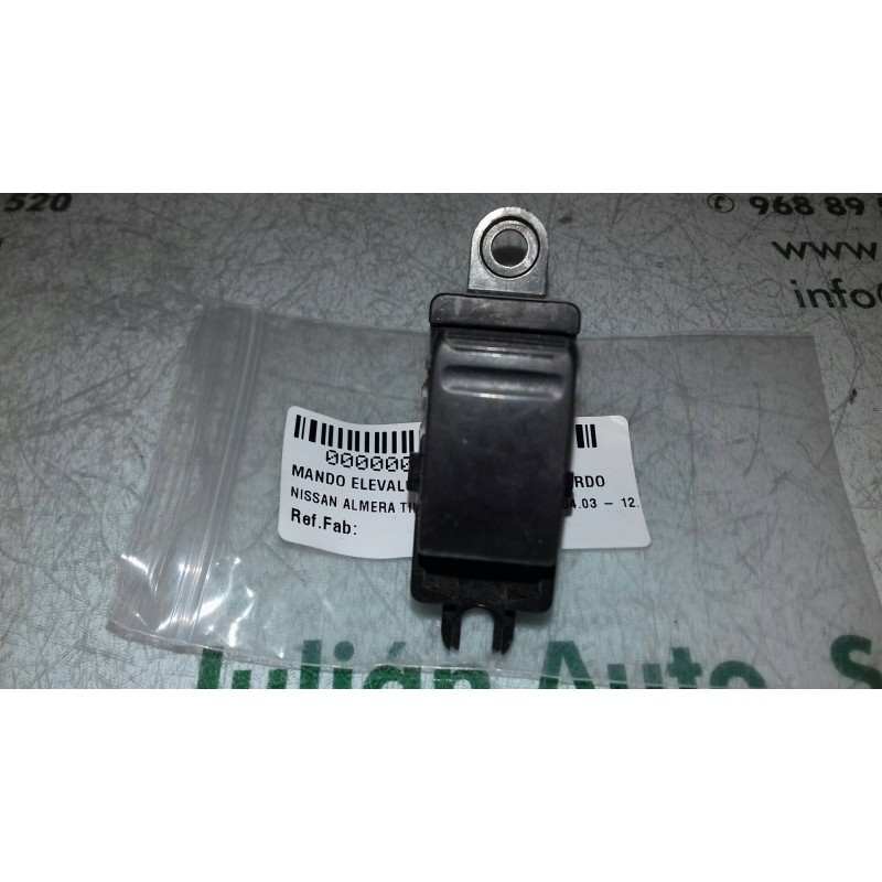 Recambio de mando elevalunas trasero izquierdo para nissan almera tino (v10m) acenta referencia OEM IAM 31297 BLANCO 5 + 1 PINES