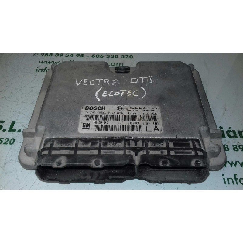 Recambio de centralita motor uce para opel vectra b berlina centenial referencia OEM IAM 90508986 0281001633 BOSCH