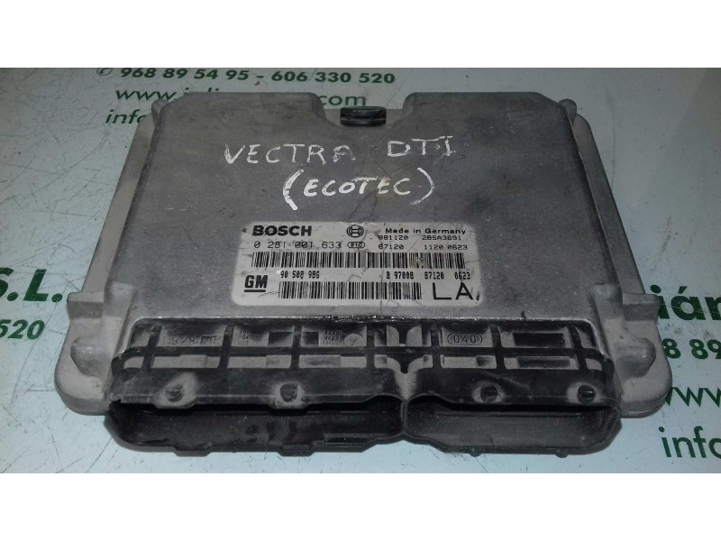 Recambio de centralita motor uce para opel vectra b berlina centenial referencia OEM IAM 90508986 0281001633 BOSCH