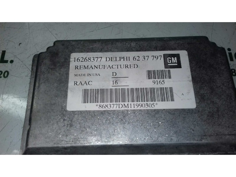 Recambio de centralita motor uce para opel astra g berlina comfort referencia OEM IAM 16268377 6237797 DELPHI
