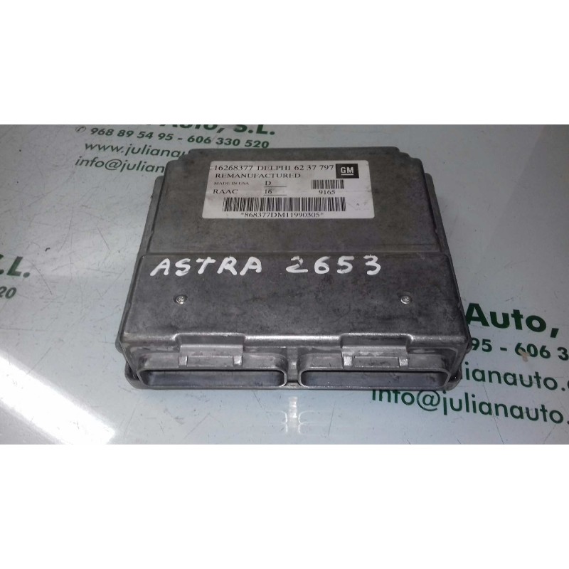 Recambio de centralita motor uce para opel astra g berlina comfort referencia OEM IAM 16268377 6237797 DELPHI