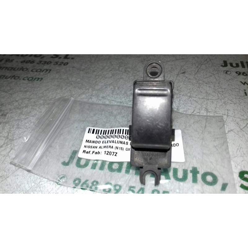 Recambio de mando elevalunas delantero izquierdo para nissan almera (n15) gx referencia OEM IAM 1207Z BLANCO 5 + 1 PINES