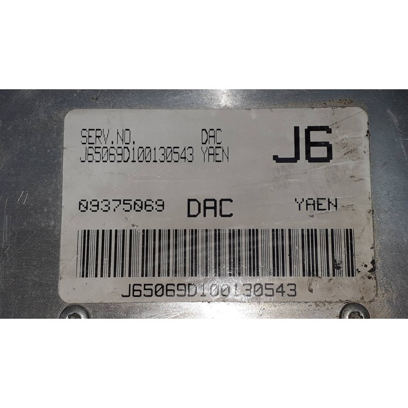 Recambio de centralita motor uce para daewoo nubira berlina 1.6 cat referencia OEM IAM 09375069 09375069DAC J6