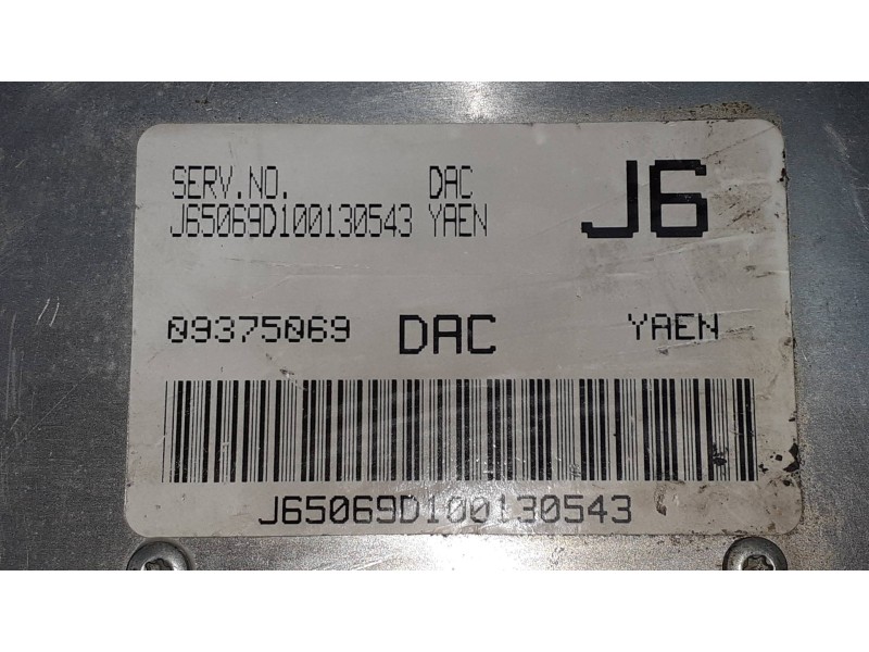 Recambio de centralita motor uce para daewoo nubira berlina 1.6 cat referencia OEM IAM 09375069 09375069DAC J6