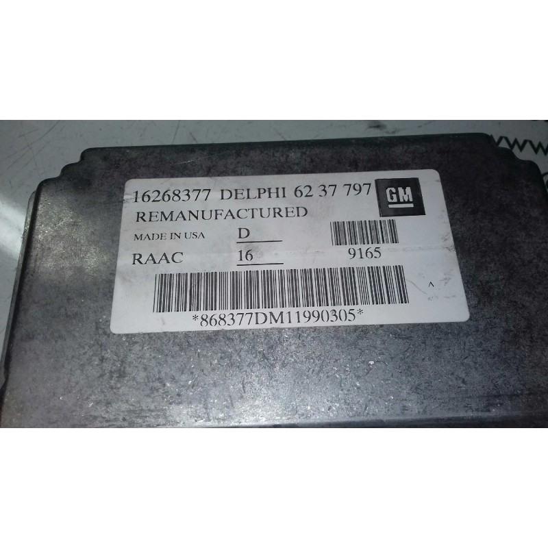 Recambio de centralita motor uce para opel astra g berlina comfort referencia OEM IAM 16268377 6237797 DELPHI