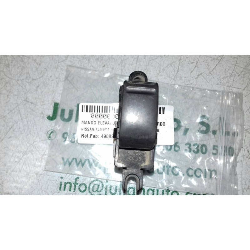 Recambio de mando elevalunas trasero izquierdo para nissan almera (n15) gx referencia OEM IAM 49082 BLANCO 5 + 1 PINES