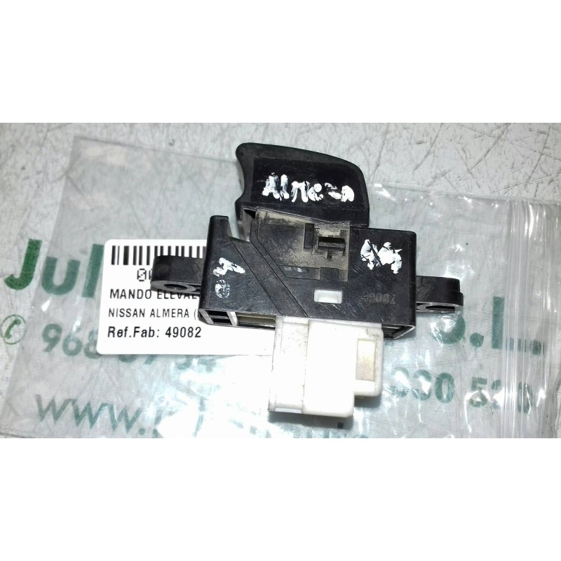 Recambio de mando elevalunas trasero izquierdo para nissan almera (n15) gx referencia OEM IAM 49082 BLANCO 5 + 1 PINES
