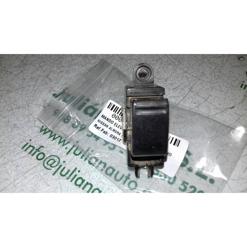 Recambio de mando elevalunas trasero derecho para nissan almera (n15) gx referencia OEM IAM 0301Z BLANCO 5 + 1 PINES