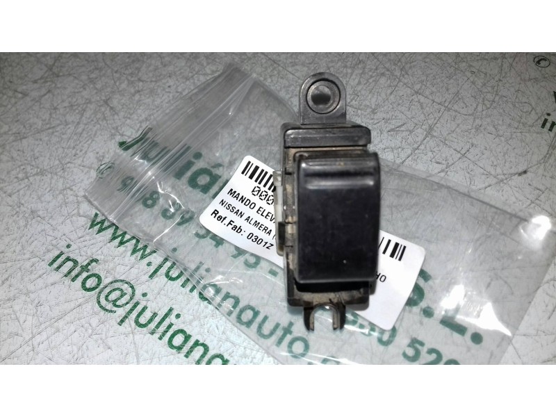 Recambio de mando elevalunas trasero derecho para nissan almera (n15) gx referencia OEM IAM 0301Z BLANCO 5 + 1 PINES