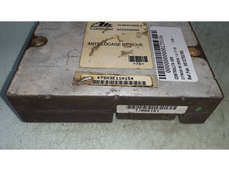 Recambio de centralita abs para citroen bx break 1.6 (171d) referencia OEM IAM 9612783780 10020200594 10094302024 Recambio de centralita abs para citroen bx break 1.6 (171d) referencia OEM IAM 9612783780 10020200594 10094302024