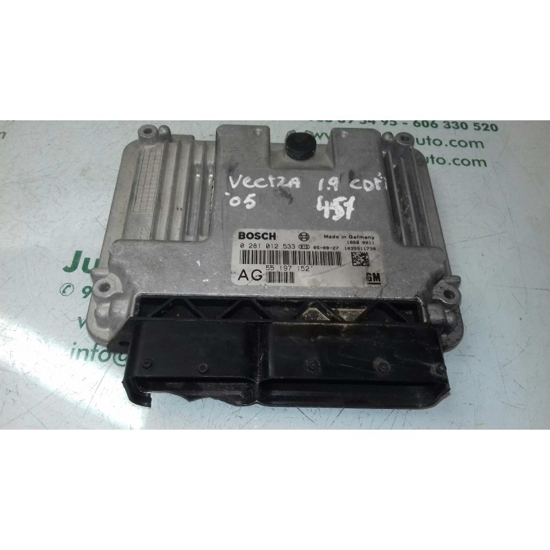Recambio de centralita motor uce para opel vectra c berlina comfort referencia OEM IAM 55197152 0281012533 BOSCH