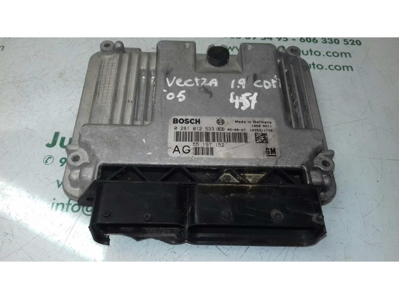 Recambio de centralita motor uce para opel vectra c berlina comfort referencia OEM IAM 55197152 0281012533 BOSCH Recambio de centralita motor uce para opel vectra c berlina comfort referencia OEM IAM 55197152 0281012533 BOSCH