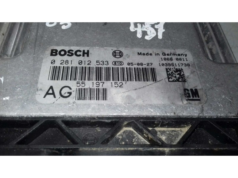 Recambio de centralita motor uce para opel vectra c berlina comfort referencia OEM IAM 55197152 0281012533 BOSCH Recambio de centralita motor uce para opel vectra c berlina comfort referencia OEM IAM 55197152 0281012533 BOSCH