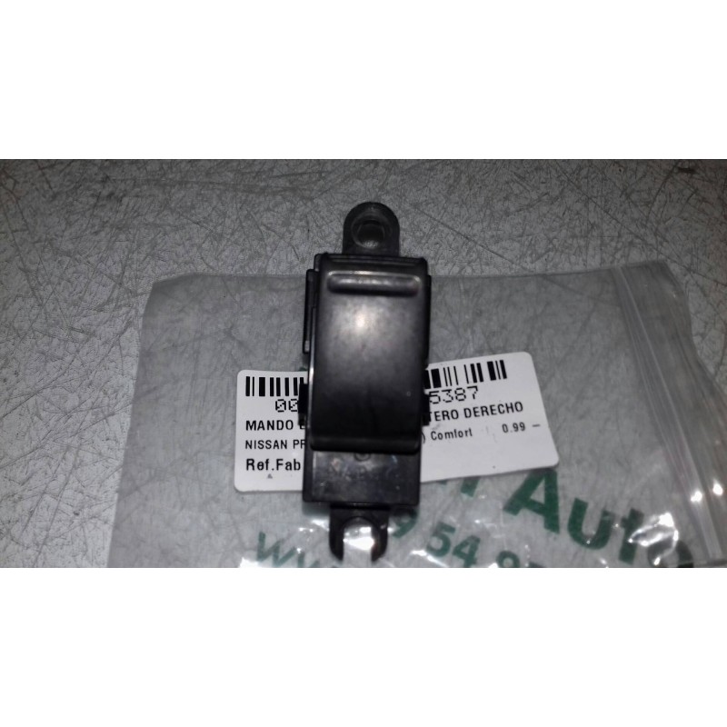 Recambio de mando elevalunas delantero derecho para nissan primera berlina (p12) acenta referencia OEM IAM 25411AV600 NEGRO 4 + 