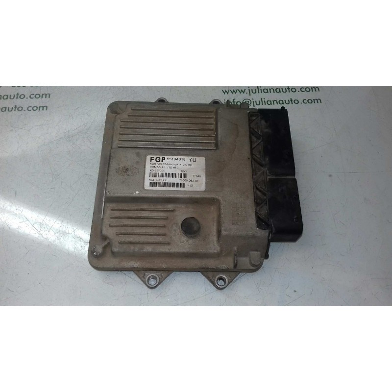 Recambio de centralita motor uce para opel combo (corsa c) edition blue line referencia OEM IAM 55194018 4Z4S9Y39E MAGNETI MAREL