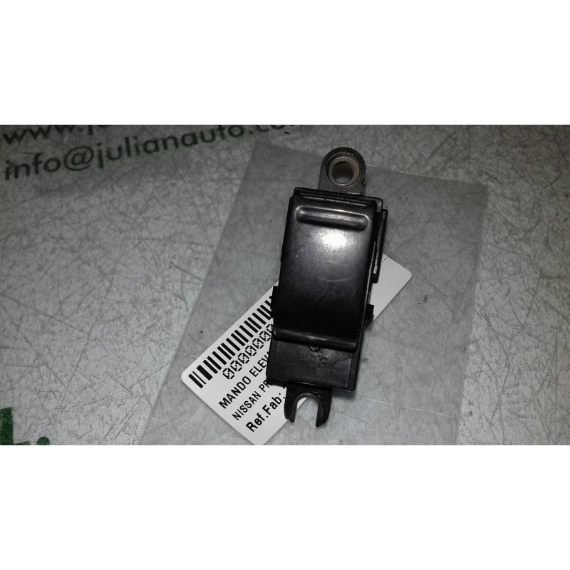 Recambio de mando elevalunas delantero derecho para nissan primera berlina (p12) visia referencia OEM IAM 25411AV600 NEGRO 4 + 3