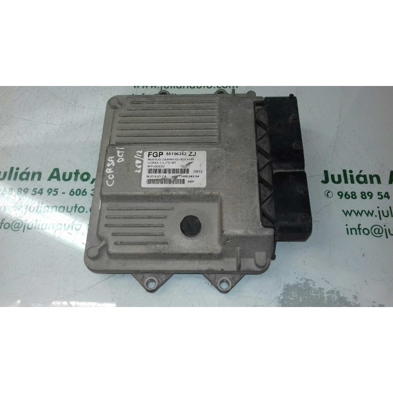 Recambio de centralita motor uce para opel corsa c essentia referencia OEM IAM 55196352ZJ 7160004904 MAGNETI MARELLI