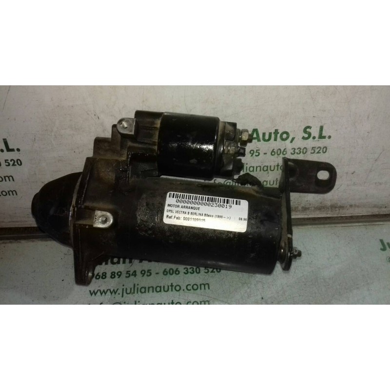 Recambio de motor arranque para opel vectra b berlina básico (1999) referencia OEM IAM 0001109015  BOSCH