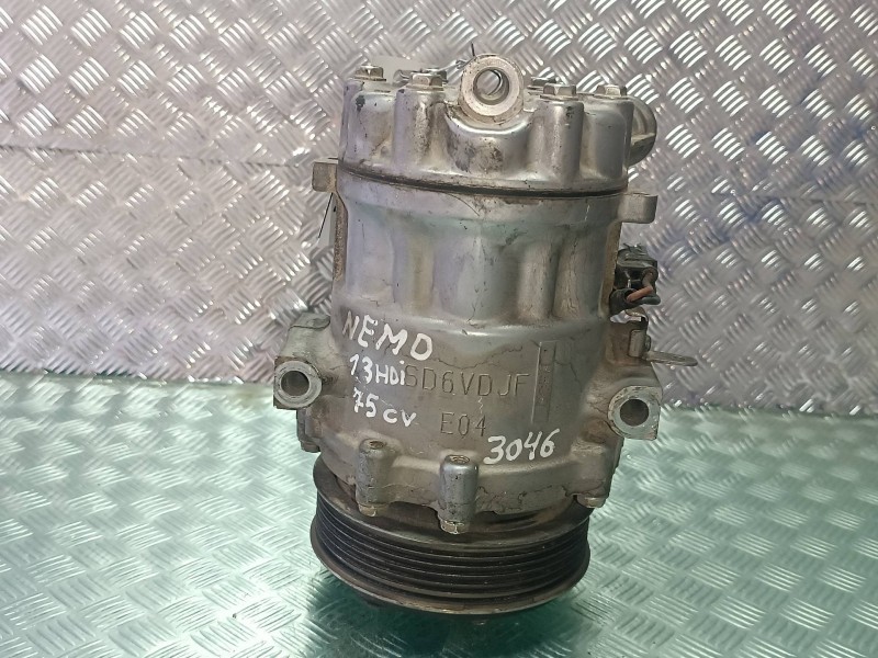 Recambio de compresor aire acondicionado para citroen nemo sx plus referencia OEM IAM 51893889 SD6V12 SANDEN