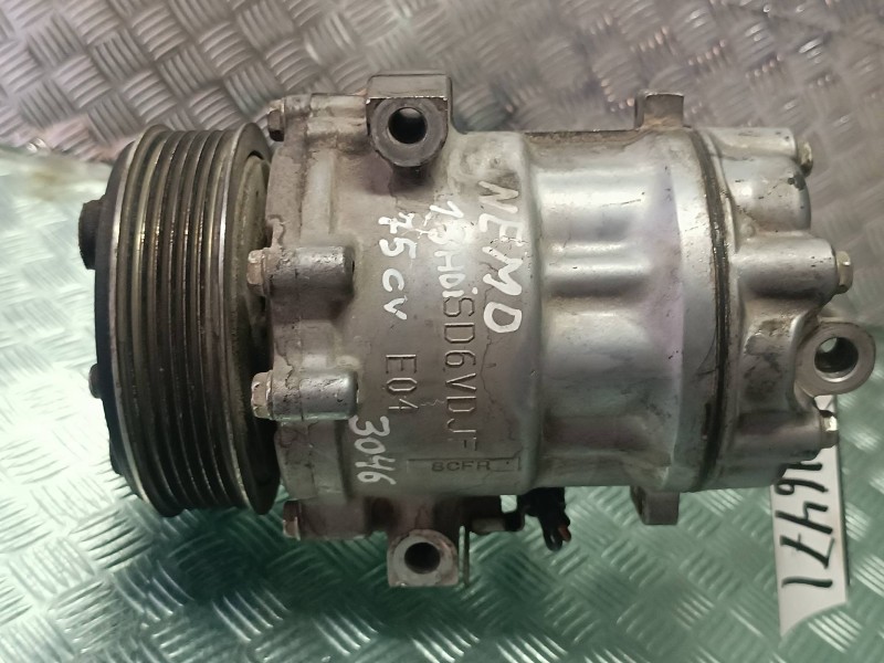 Recambio de compresor aire acondicionado para citroen nemo sx plus referencia OEM IAM 51893889 SD6V12 SANDEN