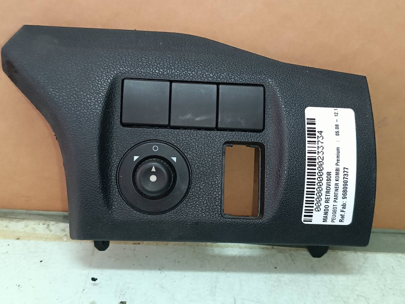 Recambio de mando retrovisor para peugeot partner kombi premium referencia OEM IAM 9680907377 AZUL CONECTOR 11 PINES