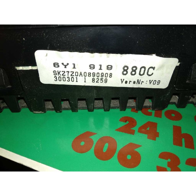 Recambio de cuadro instrumentos para skoda fabia (6y2/6y3) comfort line referencia OEM IAM 6Y1919880C 6Y1919880C VDO