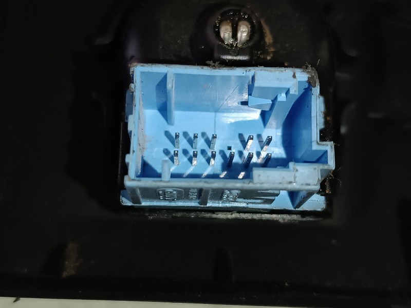 Recambio de mando retrovisor para peugeot partner kombi premium referencia OEM IAM 9680907377 AZUL CONECTOR 11 PINES