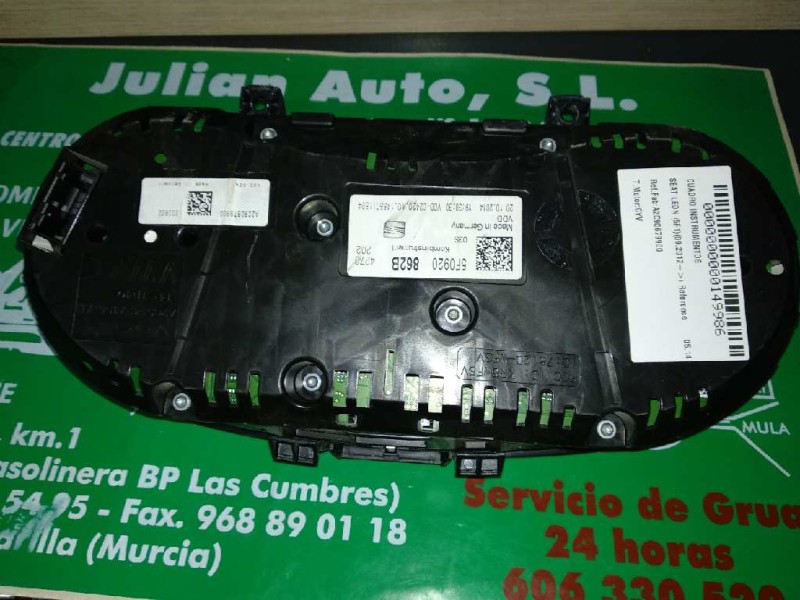 Recambio de cuadro instrumentos para seat leon (5f1) reference referencia OEM IAM A2C90679900 5F0920862B VDO