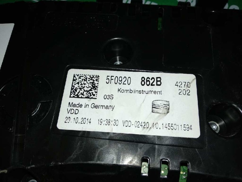 Recambio de cuadro instrumentos para seat leon (5f1) reference referencia OEM IAM A2C90679900 5F0920862B VDO