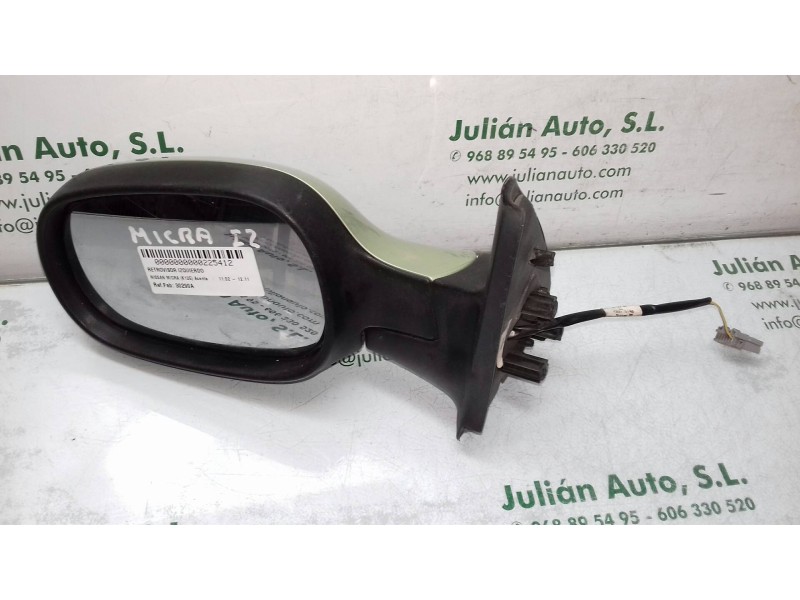Recambio de retrovisor izquierdo para nissan micra (k12e) acenta referencia OEM IAM 30290A 12373140 ELECTRICO