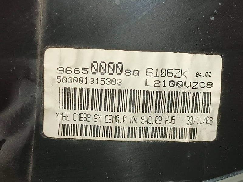 Recambio de cuadro instrumentos para peugeot partner kombi premium referencia OEM IAM 9665000080 503001315302 MAGNETI MARELLI