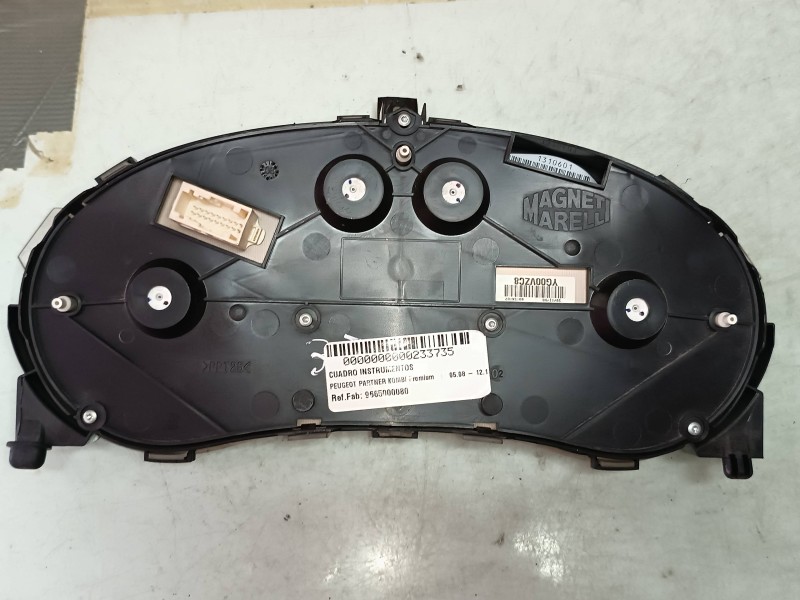 Recambio de cuadro instrumentos para peugeot partner kombi premium referencia OEM IAM 9665000080 503001315302 MAGNETI MARELLI