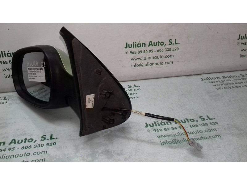 Recambio de retrovisor izquierdo para nissan micra (k12e) acenta referencia OEM IAM 30290A 12373140 ELECTRICO
