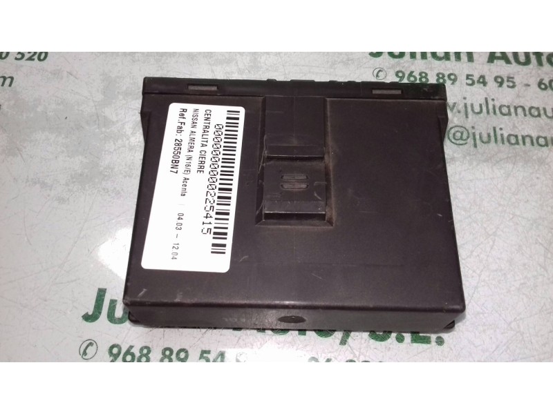 Recambio de centralita cierre para nissan almera (n16/e) acenta referencia OEM IAM 28550BN7 5WK48596 SIEMENS