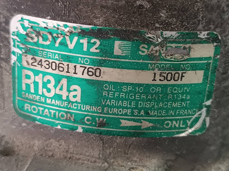 Recambio de compresor aire acondicionado para citroen xsara coupe 1.9 td tonic referencia OEM IAM SD7V12 SD7V12 SANDEN