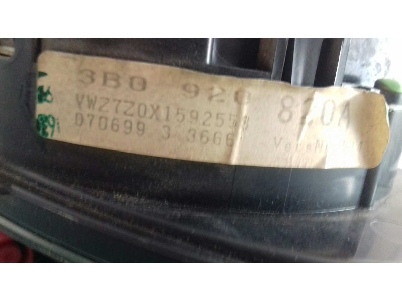 Recambio de cuadro instrumentos para volkswagen passat berlina (3b2) 1.9 tdi referencia OEM IAM 110008961007 3B0920820A VDO