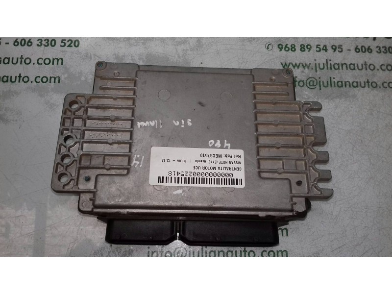 Recambio de centralita motor uce para nissan note (e11e) acenta referencia OEM IAM MEC37510 MEC37510C27321 HITACHI