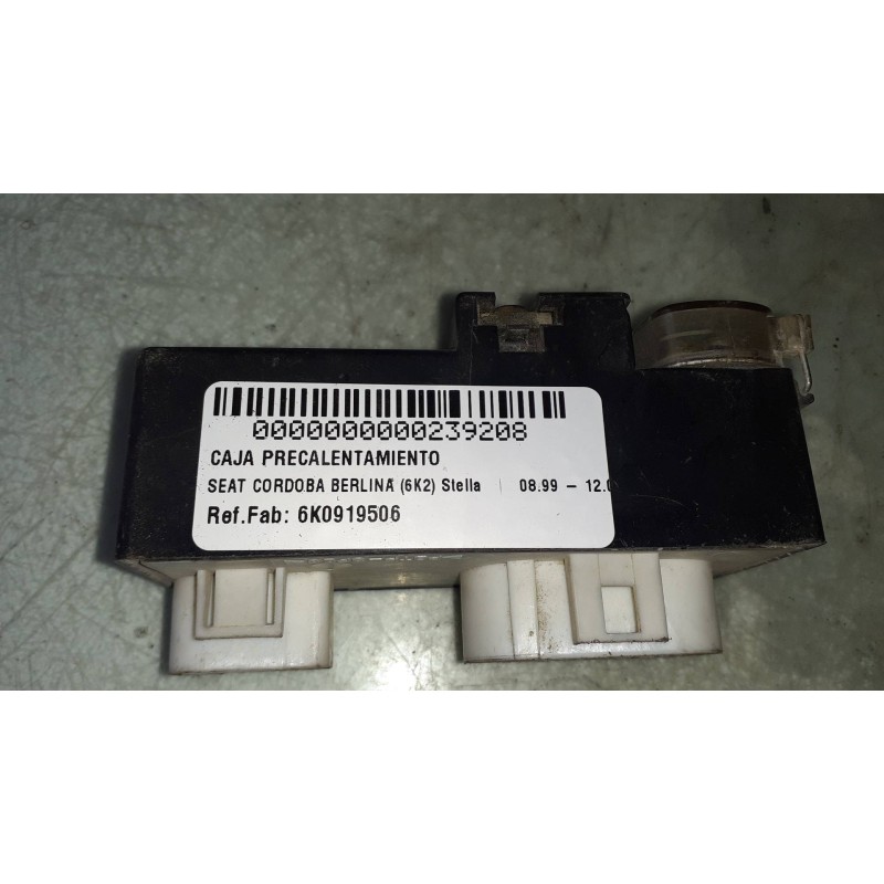 Recambio de caja reles / fusibles para seat cordoba berlina (6k2) stella referencia OEM IAM 6K0919506 898846000 VENTILADORES