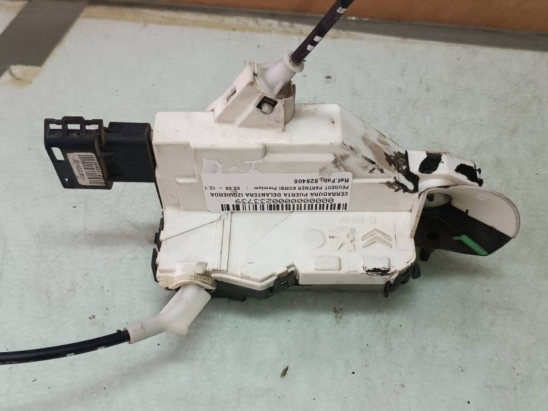 Recambio de cerradura puerta delantera izquierda para peugeot partner kombi premium referencia OEM IAM 828406  ELECTRICA