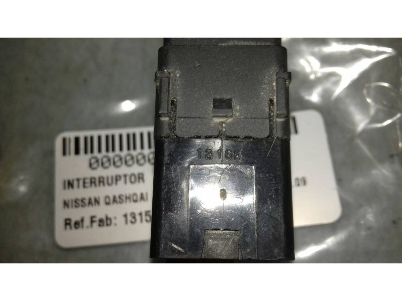 Recambio de interruptor para nissan qashqai (j10) tekna referencia OEM IAM 1315K 4 PINES REGULADOR LUZ