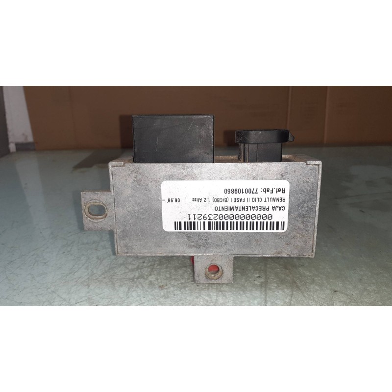 Recambio de caja precalentamiento para renault clio ii fase i (b/cbo) 1.2 alize referencia OEM IAM 7700109860  