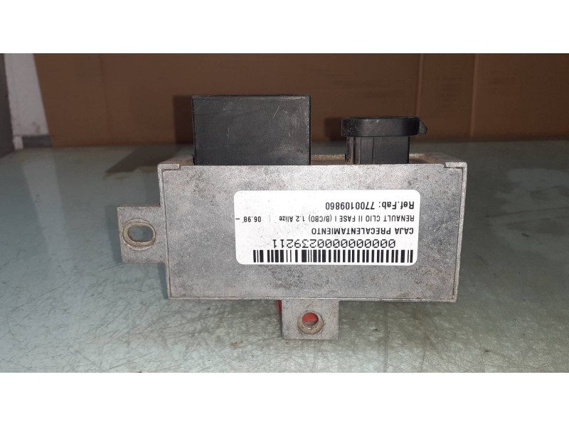 Recambio de caja precalentamiento para renault clio ii fase i (b/cbo) 1.2 alize referencia OEM IAM 7700109860  