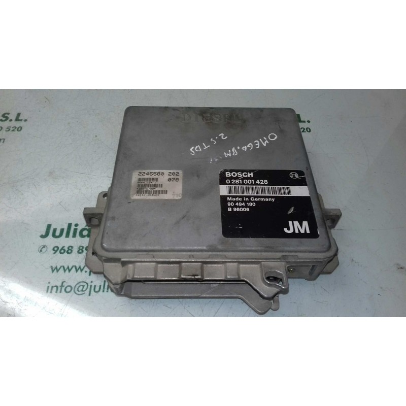 Recambio de centralita motor uce para opel omega b básico berlina referencia OEM IAM 90494180 0281001428 BOSCH