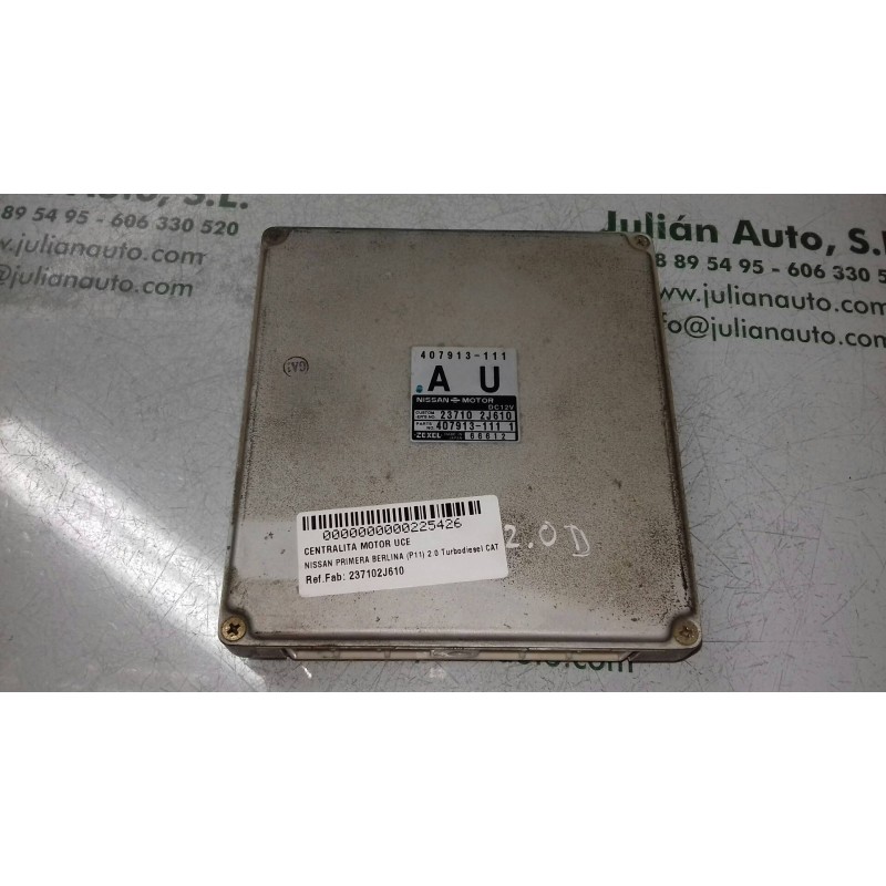 Recambio de centralita motor uce para nissan primera berlina (p11) 2.0 turbodiesel cat referencia OEM IAM 237102J610 4079131111 
