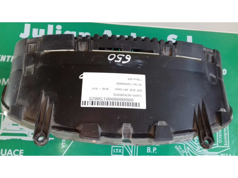Recambio de cuadro instrumentos para seat ibiza (6k1) select referencia OEM IAM 110008924004 W06K0920850C VDO