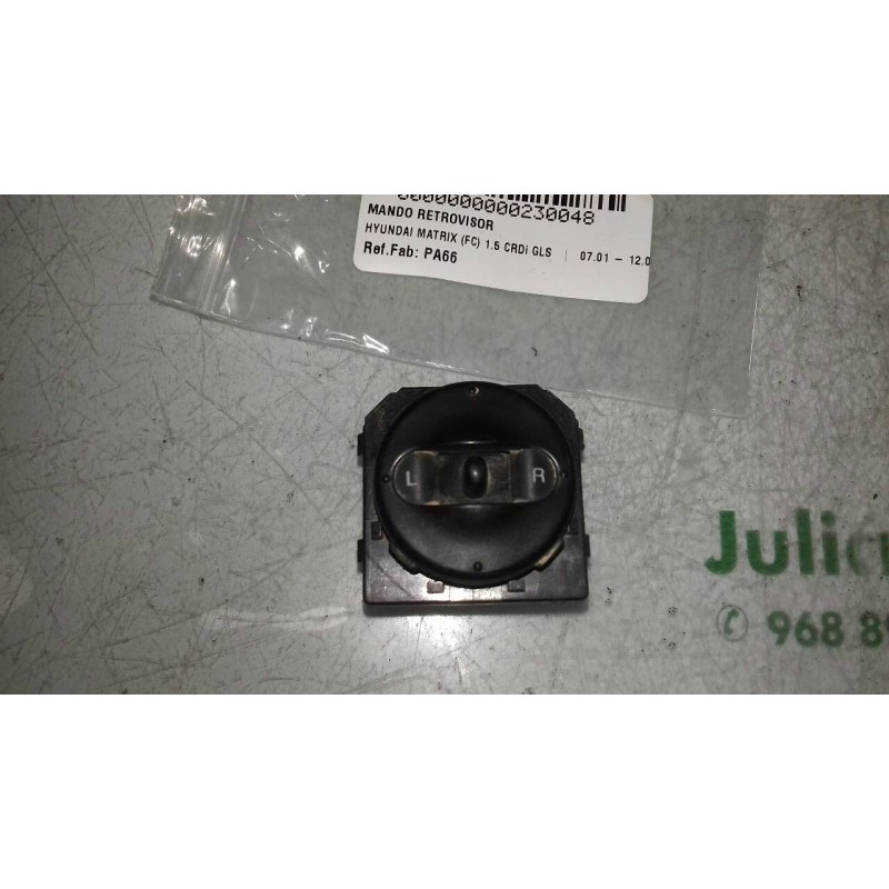 Recambio de mando retrovisor para hyundai matrix (fc) 1.5 crdi gls referencia OEM IAM PA66  5+2 PINES
