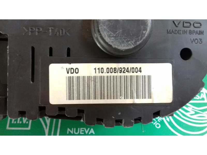 Recambio de cuadro instrumentos para seat ibiza (6k1) select referencia OEM IAM 110008924004 W06K0920850C VDO