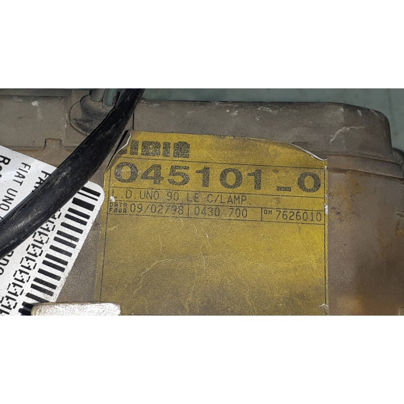 Recambio de faro izquierdo para fiat uno (146) 1.4 i.e. / 70 i.e. referencia OEM IAM 6R0190046 0451010 